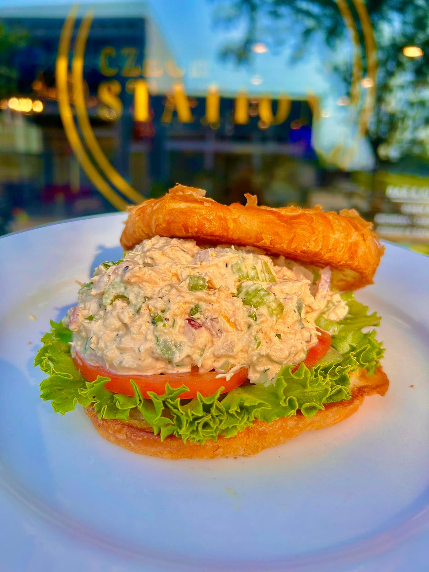 Honey sriracha chicken sandwich