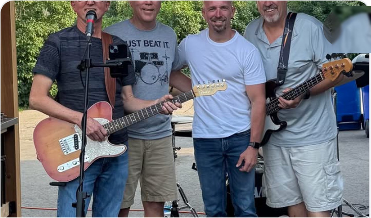 3 for the Road band performing live