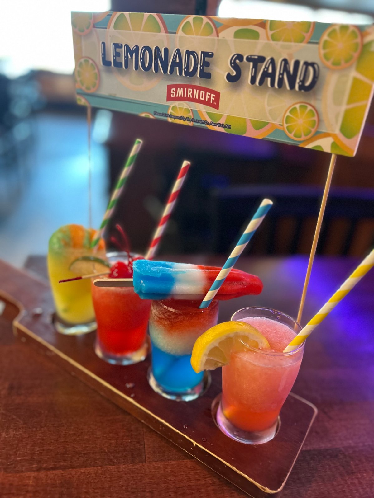 Frozen flavored lemonades